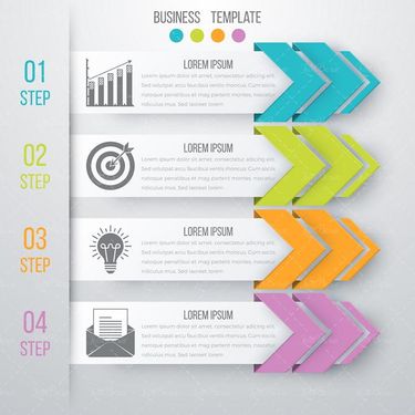 وکتور اینفوگرافی   وکتور اینفوگرافی گرافیکی وکتور لیبل2