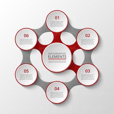 وکتور اینفوگرافی   وکتور اینفوگرافی گرافیکی وکتور لیبل6