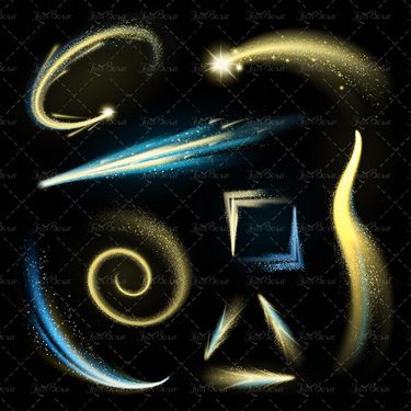 وکتور نور شهاب سنگ وکتور جلوه نور وکتور دنباله نور1