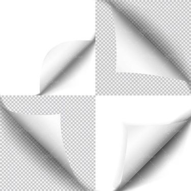 وکتور گوشه کاغذ وکتور تا شدن کاغذ وکتور کاغذ سفید1