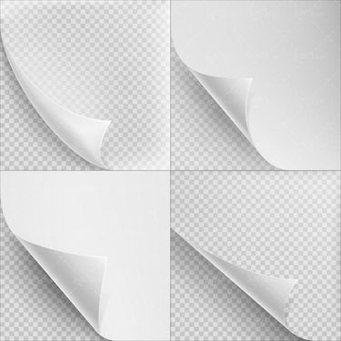 وکتور گوشه کاغذ وکتور تا شدن کاغذ وکتور کاغذ سفید2