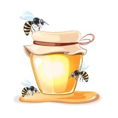 وکتور شیشه عسل وکتور زنبور عسل وکتور زنبور1