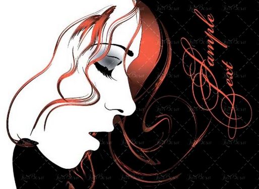 وکتور سالن آرایش وکتور مدل موی زنانه وکتور میکاپ 21