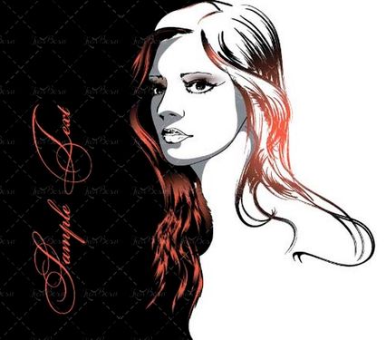 وکتور سالن آرایش وکتور مدل موی زنانه وکتور میکاپ 22