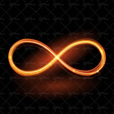 وکتور جلوه نور  وکتور نور گرافیکی وکتور علامت بینهایت نور