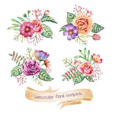 وکتور گل طبیعی وکتور برگ وکتور شاخه گل وکتور گلفروشی4