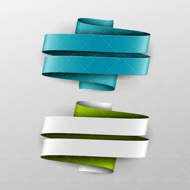 وکتور لیبل رنگی وکتور برچسب سه بعدی وکتور روبان7