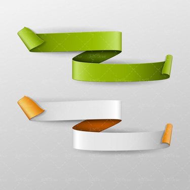 وکتور لیبل رنگی وکتور برچسب سه بعدی وکتور روبان8