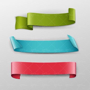 وکتور لیبل رنگی وکتور برچسب سه بعدی وکتور روبان10