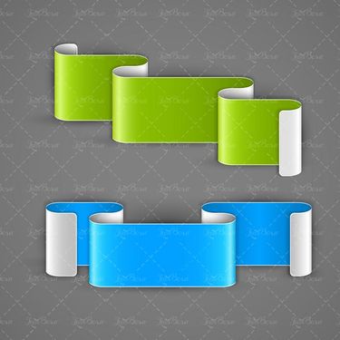 وکتور روبان قرمز وکتور برچسب رنگی وکتور ربان گرافیکی3