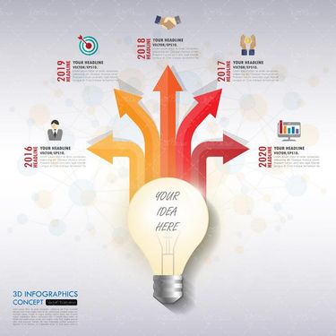 وکتور اینفوگرافی گرافیکی وکتور اینفوگرافی رنگی3