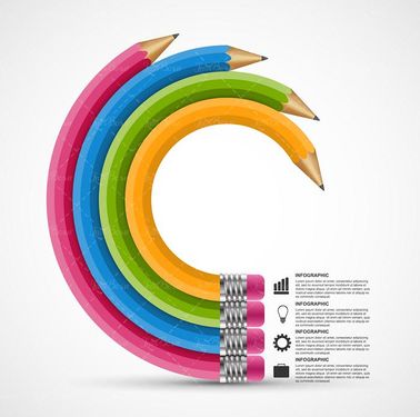 وکتور اینفوگرافی گرافیکی وکتور اینفوگرافی رنگی9