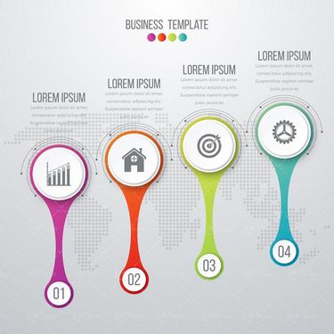 وکتور اینفوگرافی گرافیکی وکتور اینفوگرافی رنگی14