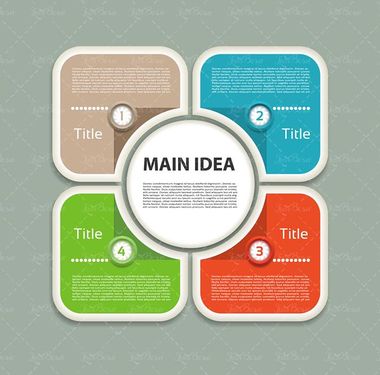 وکتور اینفوگرافی گرافیکی وکتور اینفوگرافی رنگی15