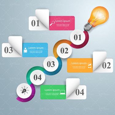 وکتور اینفوگرافی گرافیکی وکتور اینفوگرافی رنگی19