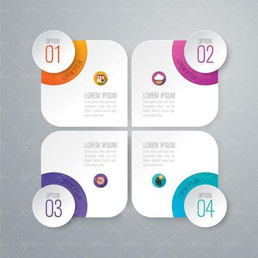 وکتور اینفوگرافی گرافیکی وکتور اینفوگرافی رنگی23