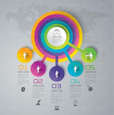 وکتور اینفوگرافی گرافیکی وکتور اینفوگرافی رنگی26
