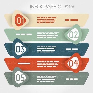 وکتور اینفوگرافی سه بعدی وکتور اینفوگرافی گرافیکی1