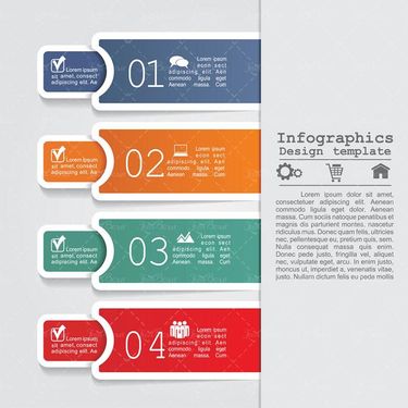وکتور اینفوگرافی سه بعدی وکتور اینفوگرافی گرافیکی5