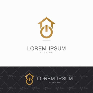 وکتور لوگو  پاور وکتور لوگو خانه وکتور لوگو مشاور املاک