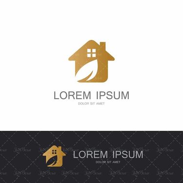 وکتور لوگو  خانه طلایی وکتور لوگو بنگاه مسکن