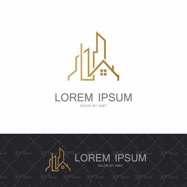 وکتور لوگو  خانه طلایی وکتور لوگو بنگاه مسکن1