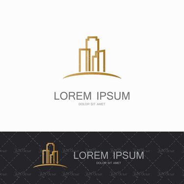 وکتور لوگو  خانه طلایی وکتور لوگو برج وکتور لوگو آپارتمان