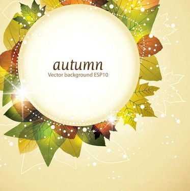 وکتور کادر گل وکتور حلقه گل وکتور بک گراند پاییز