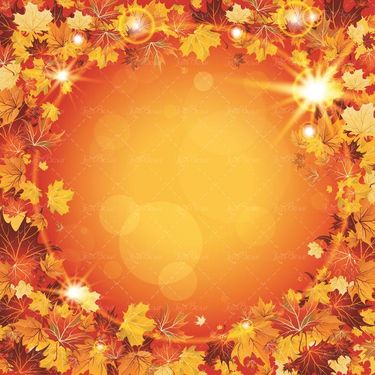 وکتور کادر برگ پاییزی وکتور حلقه گل وکتور قاب پاییز6