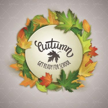 وکتور قاب برگی وکتور کادر برگ پاییزی3