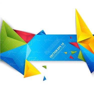 وکتور کاغذ رنگی وکتور مثلث گرافیکی وکتور کاغذ تا شده