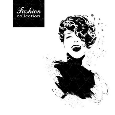 وکتور سالن زیبایی وکتور مدل موی زن وکتور چهره زن