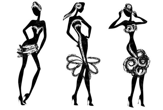 وکتور مد لباس زنانه وکتور لباس مجلسی وکتور پوشاک19