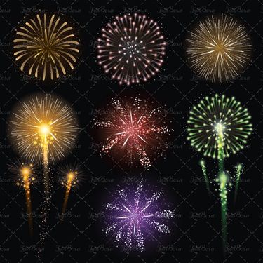 وکتور آتش بازی وکتور نور رنگی وکتور نور آتش بازی1