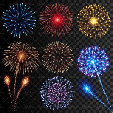 وکتور آتش بازی وکتور نور رنگی وکتور نور آتش بازی3