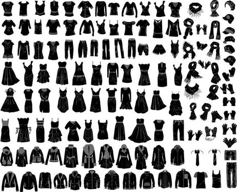 وکتور لباس زمستانی زنانه وکتور پالتو وکتور لباس مجلسی