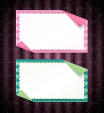 وکتور کاغذ رنگی وکتور لیبل وکتور برچسب گرافیکی 2