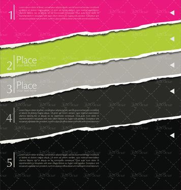 وکتور کاغذ رنگی وکتور لیبل وکتور برچسب گرافیکی 3