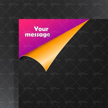 وکتور گوشه کاغذ وکتور کاغذ تا شده وکتور گوشه تصویر