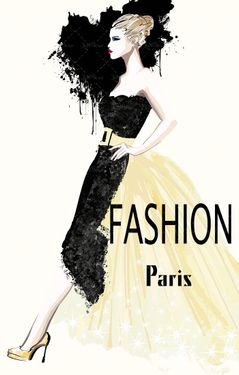 وکتور پوشاک زنانه وکتور لباسفروشی وکتور مد لباس پاریس