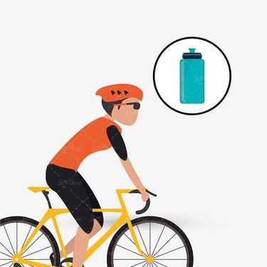 وکتور  بطری آب دوچرخه وکتور دوچرخه سوار