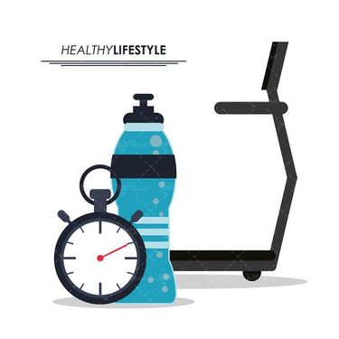 وکتور  بطری آب ورزشی وکتور تجهخیزات بدنسازی2