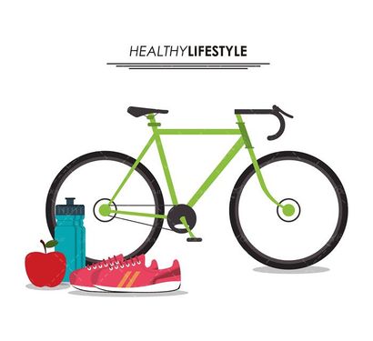 وکتور  بطری آب ورزشی وکتور کفش ورزشی وکتور دوچرخه 2
