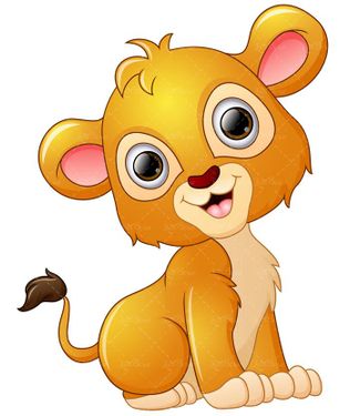 وکتور بچه شیر وکتور توله شیر وکتور باغ وحش