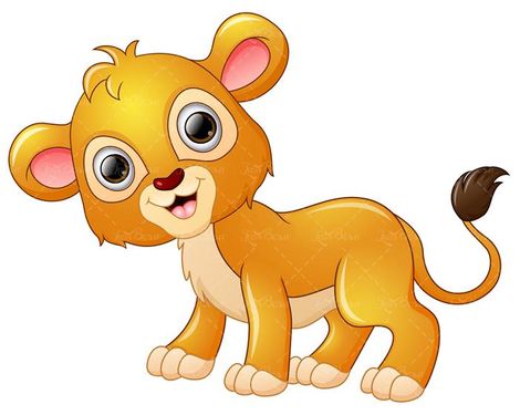 وکتور بچه شیر وکتور توله شیر وکتور باغ وحش2