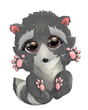 وکتور راکون وکتور باغ وحش وکتور حیات وحش