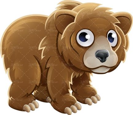 وکتور خرس وکتور باغ وحش وکتور خرس قهوه ای