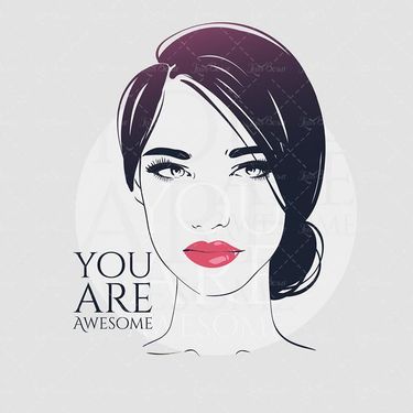 وکتور میکاپ صورت وکتور مدل موی زن وکتور سالن آرایش10