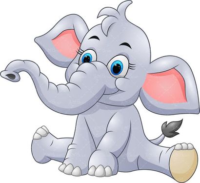 وکتور فیل وکتور حیوان غول پیکر وکتور باغ وحش 1