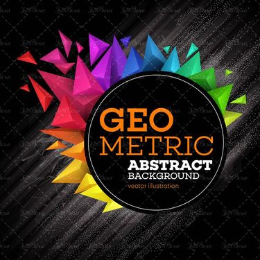 وکتور مثلث سه بعدی گرافیکی وکتور بک گراند انتزاعی